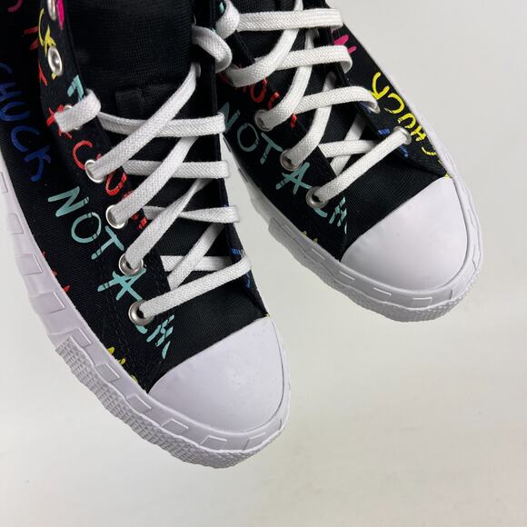 Converse untitled hi not a Chuck mens size 10.5 multi rainbow athletic shoes NEW - Picture 9 of 11